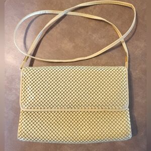 WHITING AND DAVIS - Vintage Mesh Mustard Yellow Purse